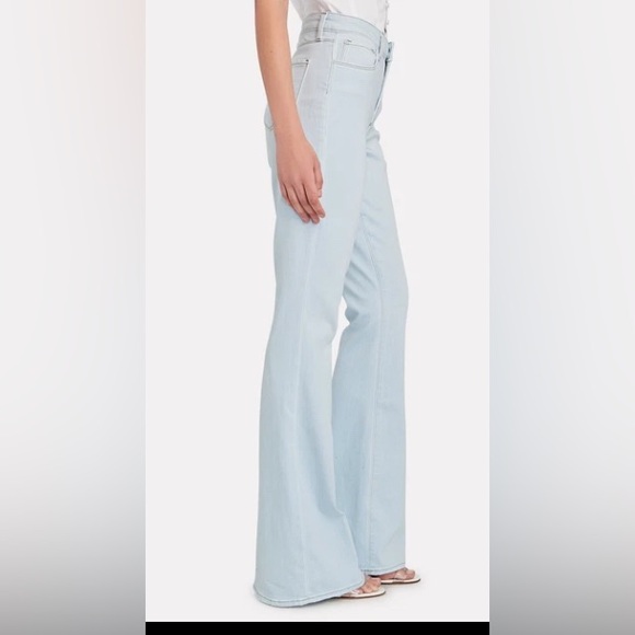 L'AGENCE Denim - L'AGENCE  Bell High-Rise Flared Jeans Bleach Down